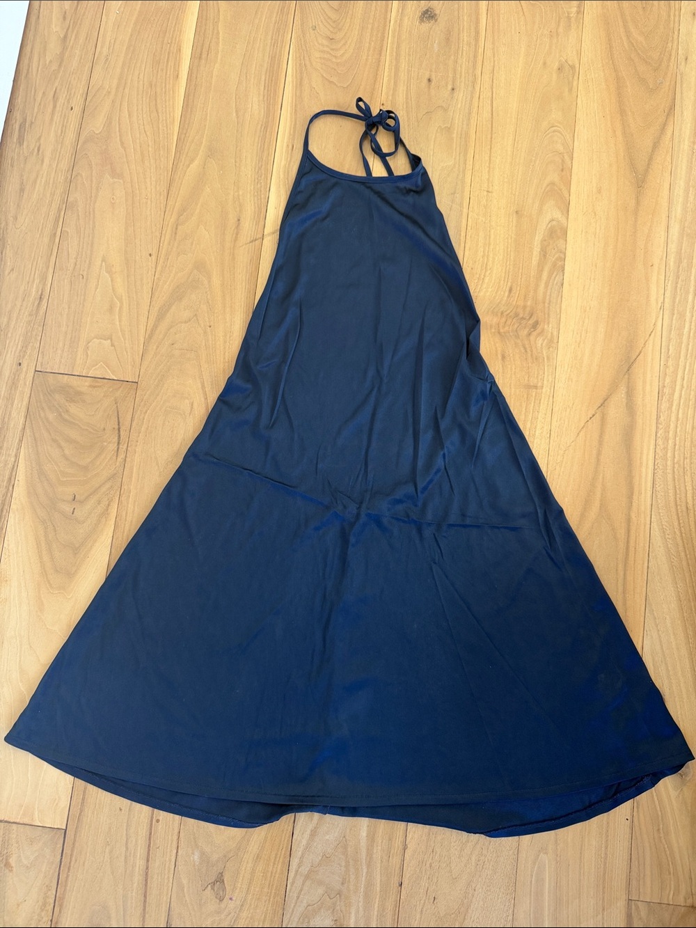La Perla Navy Halter-Neck Slip Dress